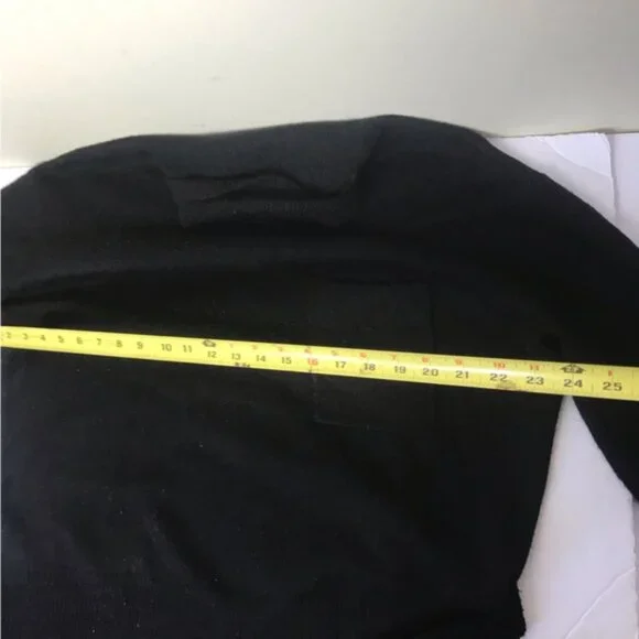 OAK + FORT Oversized Crop Mock Neck Wool Blnd Sweater Knit Turtleneck Boxy Top M - Picture 12 of 14